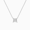 Princess Solitaire Diamond Necklace