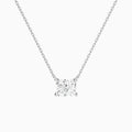 Radiant Solitaire Diamond Necklace