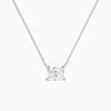 Radiant Solitaire Diamond Necklace