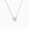 Round Solitaire Diamond Necklace