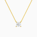 Asscher Solitaire Diamond Necklace