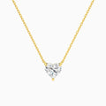 Heart Solitaire Diamond Necklace