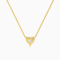 Heart Solitaire Diamond Necklace