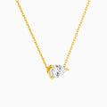 Pear Solitaire Diamond Necklace