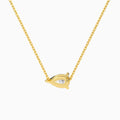 Pear Solitaire Diamond Necklace