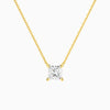 Princess Solitaire Diamond Necklace