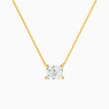 Radiant Solitaire Diamond Necklace