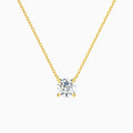 Round Solitaire Diamond Necklace