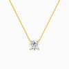 Round Solitaire Diamond Necklace