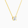 Round Solitaire Diamond Necklace