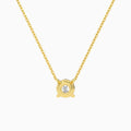 Round Solitaire Diamond Necklace