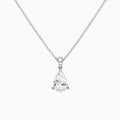 Pear Lab Grown Diamond Accented Bail Pendant Necklace - Lucenjuri