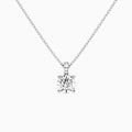 Round Lab Grown Diamond Accented Bail Pendant Necklace - Lucenjuri