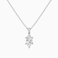 Marquise Lab Grown Diamond Accented Bail Pendant Necklace - Lucenjuri