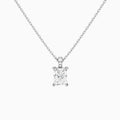 Radiant Lab Grown Diamond Accented Bail Pendant Necklace - Lucenjuri