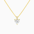 Heart Lab Grown Diamond Accented Bail Pendant Necklace - Lucenjuri