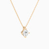 Cushion Solitaire Diamond Pendant Necklace