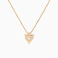 Heart Solitaire Diamond Pendant Necklace