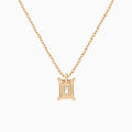 Radiant Solitaire Diamond Pendant Necklace