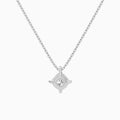 Cushion Solitaire Diamond Pendant Necklace