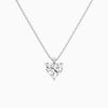 Heart Solitaire Diamond Pendant Necklace