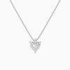 Heart Solitaire Diamond Pendant Necklace