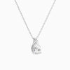 Pear Solitaire Diamond Pendant Necklace