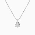 Pear Solitaire Diamond Pendant Necklace