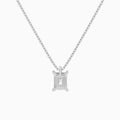 Radiant Solitaire Diamond Pendant Necklace