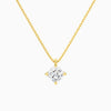 Cushion Solitaire Diamond Pendant Necklace