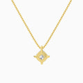 Cushion Solitaire Diamond Pendant Necklace