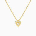 Heart Solitaire Diamond Pendant Necklace