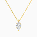 Marquise Solitaire Diamond Pendant Necklace