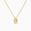 Oval Solitaire Diamond Pendant Necklace