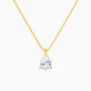 Pear Solitaire Diamond Pendant Necklace