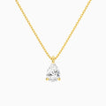 Pear Solitaire Diamond Pendant Necklace