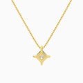 Princess Solitaire Diamond Pendant Necklace