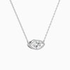 Bezel Solitaire Marquise Diamond Necklace