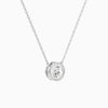 Bezel Solitaire Round Diamond Necklace