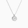 Bezel Solitaire Cushion Diamond Pendant Necklace