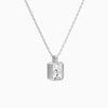 Bezel Solitaire Radiant Diamond Pendant Necklace