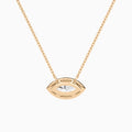 Marquise Halo Diamond Necklace