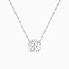 Cushion Halo Diamond Necklace