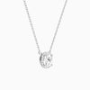 Cushion Halo Diamond Necklace