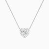 Heart Halo Diamond Necklace