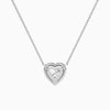 Heart Halo Diamond Necklace