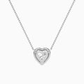 Heart Halo Diamond Necklace