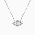 Marquise Halo Diamond Necklace