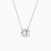 Oval Halo Diamond Necklace