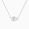 Pear Halo Diamond Necklace